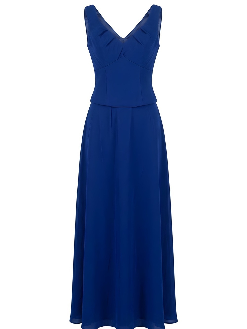Mother of the Bride /Groom Clearance Sale -Blue A-line Top and Skirt with V-neck